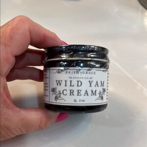Black Moisturizer Jar with Wild Yam Cream